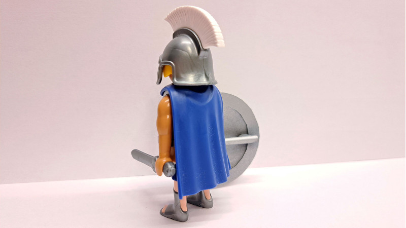 Playmobil Custom Silver Ancient Greek Spartan Warrior #6