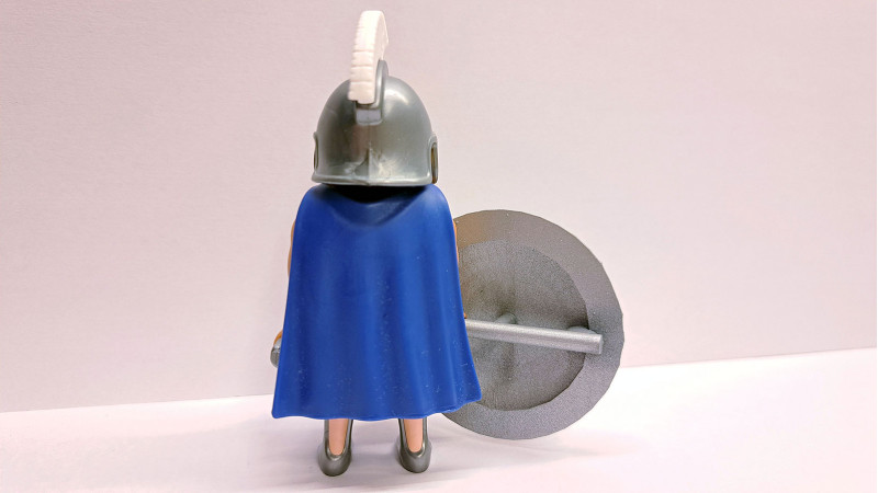 Playmobil Custom Silver Ancient Greek Spartan Warrior #6