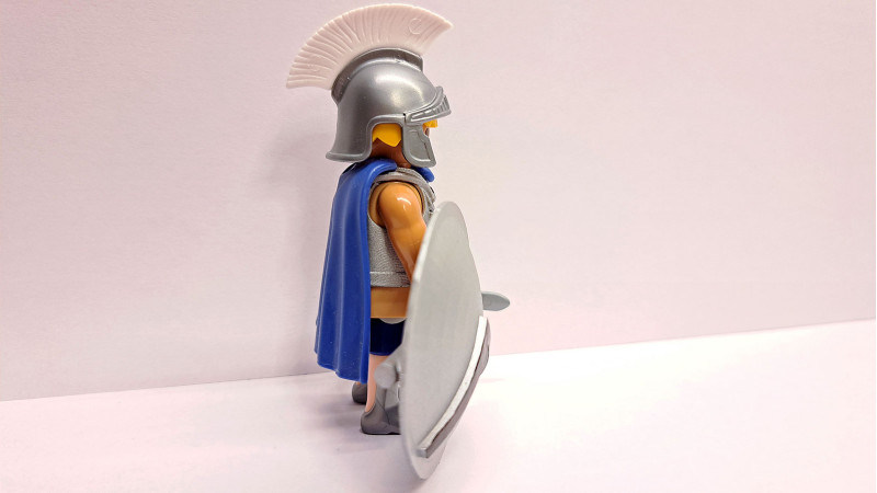Playmobil Custom Silver Ancient Greek Spartan Warrior #6