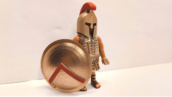 Playmobil Custom Gold Ancient Greek Spartan Warrior #7