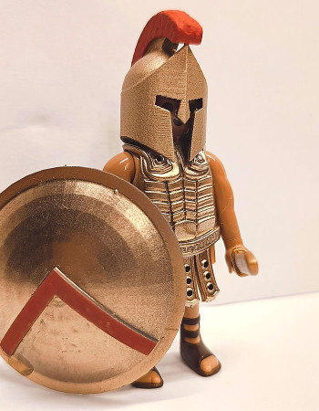 Playmobil Custom Gold Ancient Greek Spartan Warrior #7