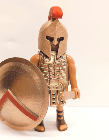 Playmobil Custom Gold Ancient Greek Spartan Warrior #7