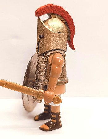 Playmobil Custom Gold Ancient Greek Spartan Warrior #7