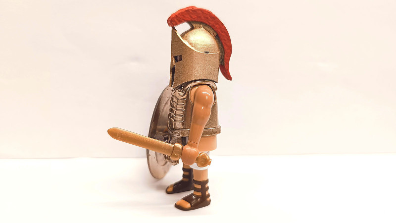 Playmobil Custom Gold Ancient Greek Spartan Warrior #7