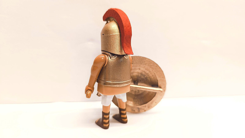 Playmobil Custom Gold Ancient Greek Spartan Warrior #7