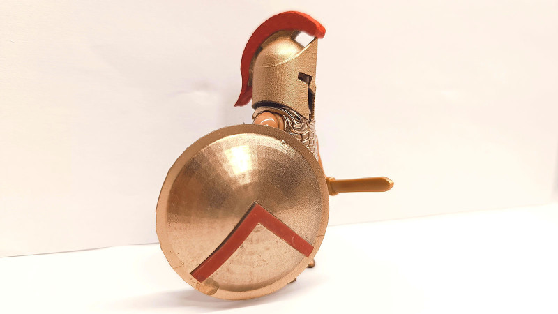 Playmobil Custom Gold Ancient Greek Spartan Warrior #7