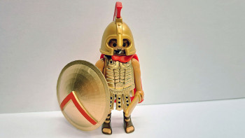 Playmobil Custom Gold Ancient Greek Spartan Warrior #8