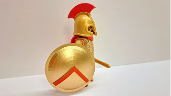 Playmobil Custom Gold Ancient Greek Spartan Warrior #8