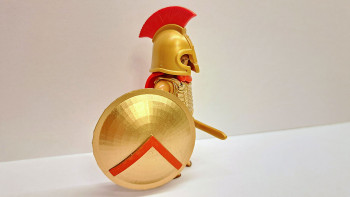 Playmobil Custom Gold Ancient Greek Spartan Warrior #8
