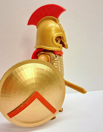 Playmobil Custom Gold Ancient Greek Spartan Warrior #8