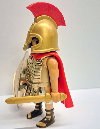 Playmobil Custom Gold Ancient Greek Spartan Warrior #8