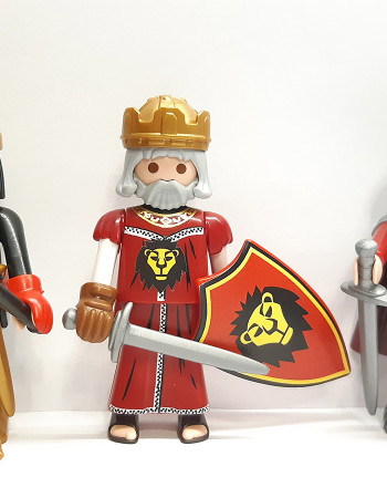 3x Playmobil Lionheart Knight - Henry the Lion