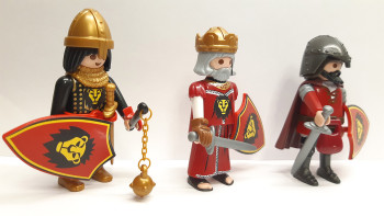 3x Playmobil Lionheart Knight - Henry the Lion