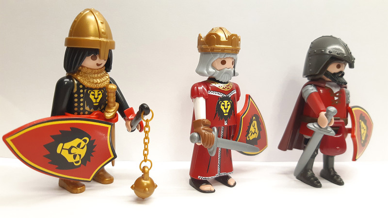 3x Playmobil Lionheart Knight - Henry the Lion