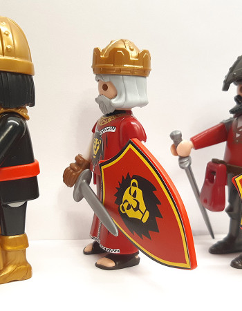3x Playmobil Lionheart Knight - Henry the Lion