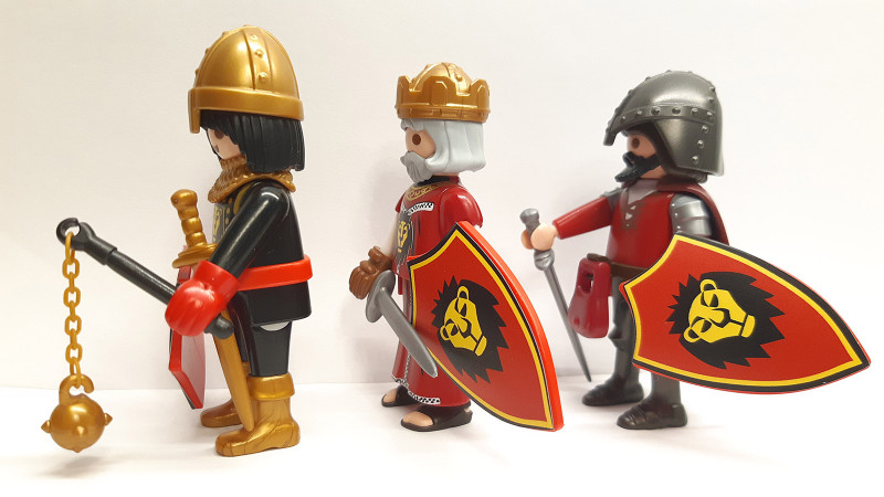 3x Playmobil Lionheart Knight - Henry the Lion