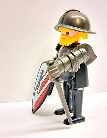 Playmobil Custom Black LionHeart Knight