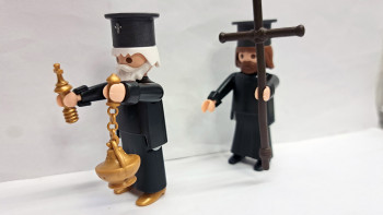 Custom Playmobil 2x Greek Orthodox Priests #1