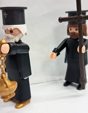 Custom Playmobil 2x Greek Orthodox Priests #1