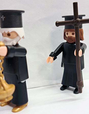 Custom Playmobil 2x Greek Orthodox Priests #1