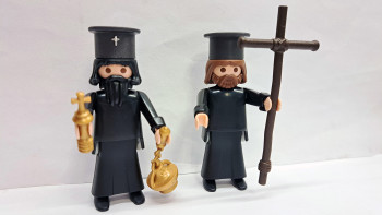 Custom Playmobil 2x Greek Orthodox Priests
