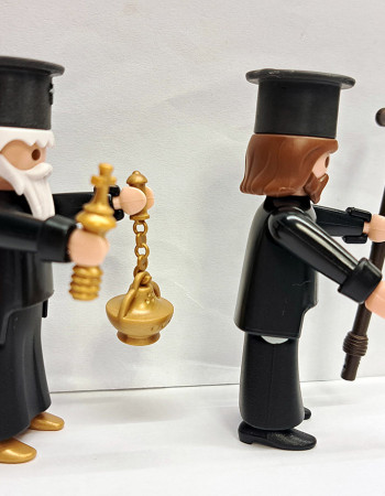 Custom Playmobil 2x Greek Orthodox Priests #1