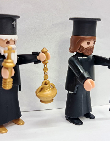 Custom Playmobil 2x Greek Orthodox Priests #1