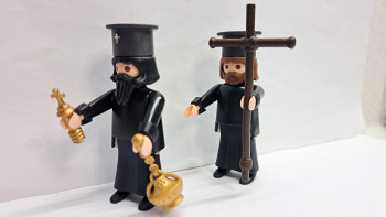 Custom Playmobil 2x Greek Orthodox Priests