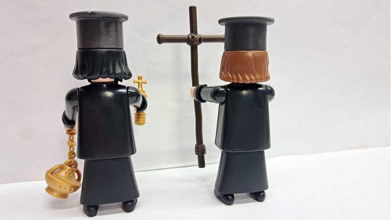 Custom Playmobil 2x Greek Orthodox Priests