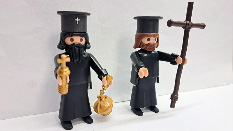 Custom Playmobil 2x Greek Orthodox Priests