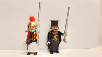 Custom Playmobil Greek Revolution Kolokotronis & Papaflessas