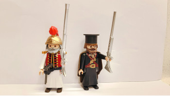 Custom Playmobil Greek Revolution Kolokotronis & Papaflessas