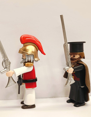 Custom Playmobil Greek Revolution Kolokotronis & Papaflessas