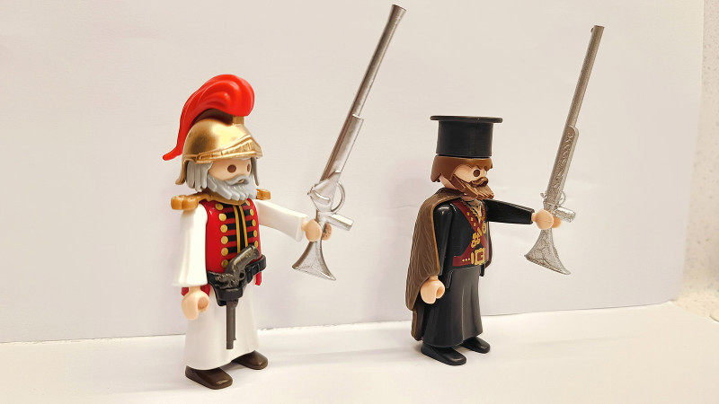 Custom Playmobil Greek Revolution Kolokotronis & Papaflessas