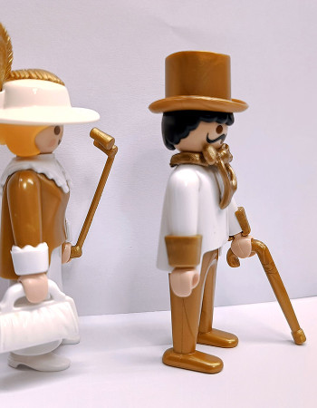 Playmobil Custom Gold Victorian couple #4