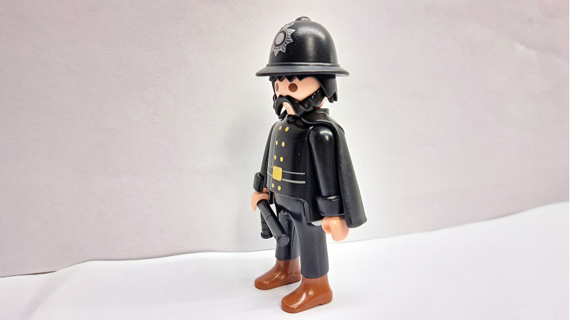 Playmobil Custom Victorian Policeman Figure #1