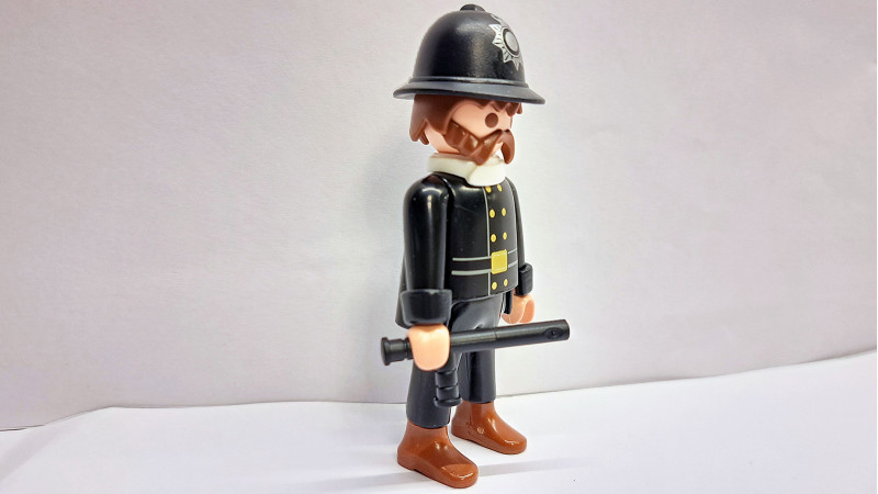 Playmobil Custom Victorian Policeman Figure #2
