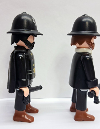 2x Playmobil Custom Victorian Policemen Figures 2x Playmobil Custom Victorian Policemen Figures