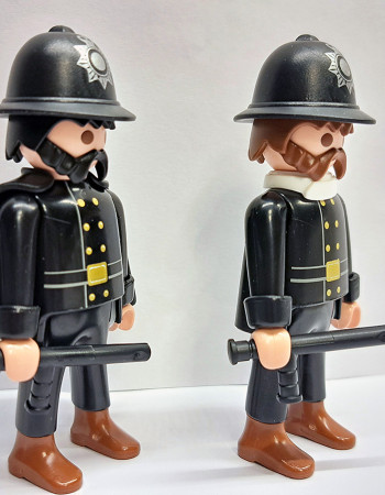 2x Playmobil Custom Victorian Policemen Figures 2x Playmobil Custom Victorian Policemen Figures