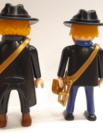 2x Playmobil Custom Western ACW Southern/Northern Soldiers Generals