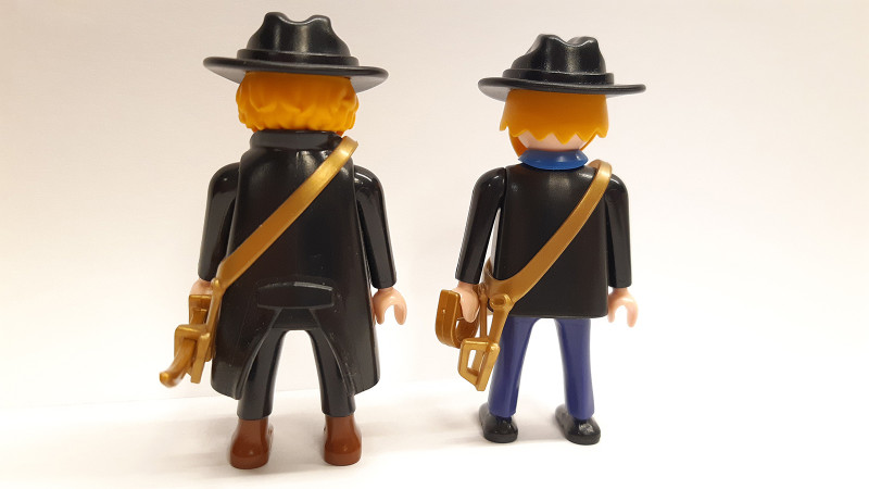 2x Playmobil Custom Western ACW Southern/Northern Soldiers Generals