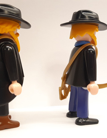 2x Playmobil Custom Western ACW Southern/Northern Soldiers Generals