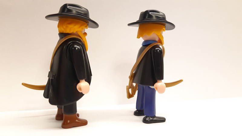 2x Playmobil Custom Western ACW Southern/Northern Soldiers Generals