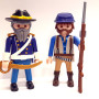 2x Playmobil Custom Western ACW Northern #1