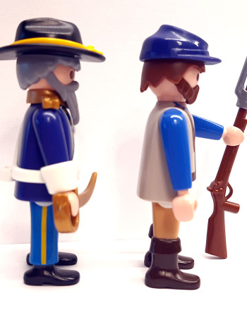 2x Playmobil Custom Western ACW Northern #1