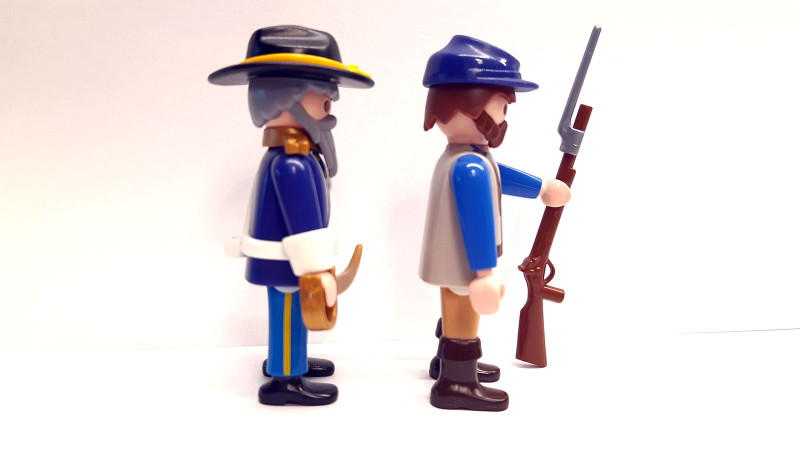 2x Playmobil Custom Western ACW Northern #1