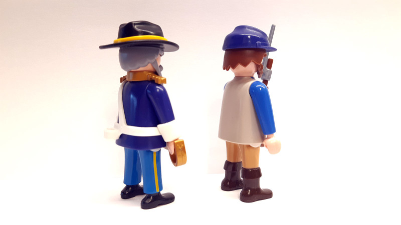 2x Playmobil Custom Western ACW Northern #1