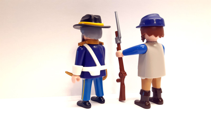 2x Playmobil Custom Western ACW Northern #1