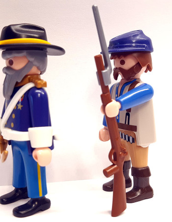 2x Playmobil Custom Western ACW Northern #1