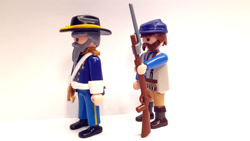 2x Playmobil Custom Western ACW Northern #1